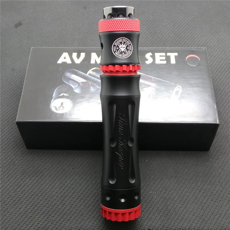 

Avid Lyfe Double Tube Timekeeper V2 Mechanical Mod Electronic Cigarette Kit and AV RDA Starter Kits Tube Competition Mech Mod