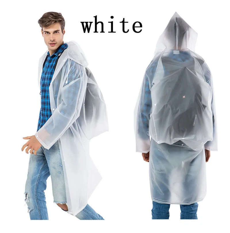 Hooded Jacket Raincoat With Backpack Poncho Transparent Camping Waterproof Rainwear Outdoor Sports Tool Cycling Climb Equipment (6)