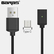 GARAS USB Type C/USB C Magnetic Cable Fast Charger Type C/USB-C Charger Data Magnet Cable For Xiaomi/Huawei Mobile Phone Cables