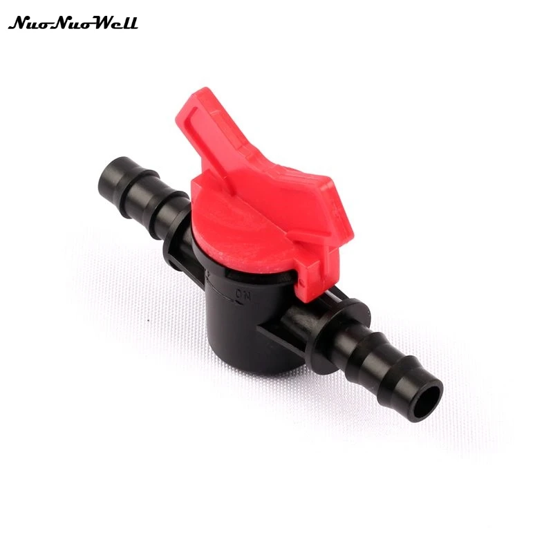 

3pcs 8/11mm NuoNuoWell PE Hose Ball Valve Barbed Head Irrigation Pipe Valve Garden Greenhouse Drip Aeroponics Mist Adjuster