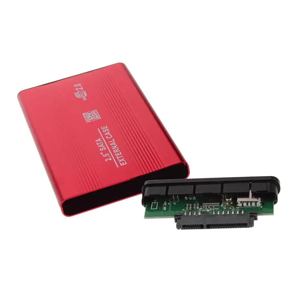 USB 2,0 2,5 дюймов ударопрочный USB 2,0 Алюминиевый Внешний накопитель SATA жесткий диск HDD корпус чехол Прямая поставка