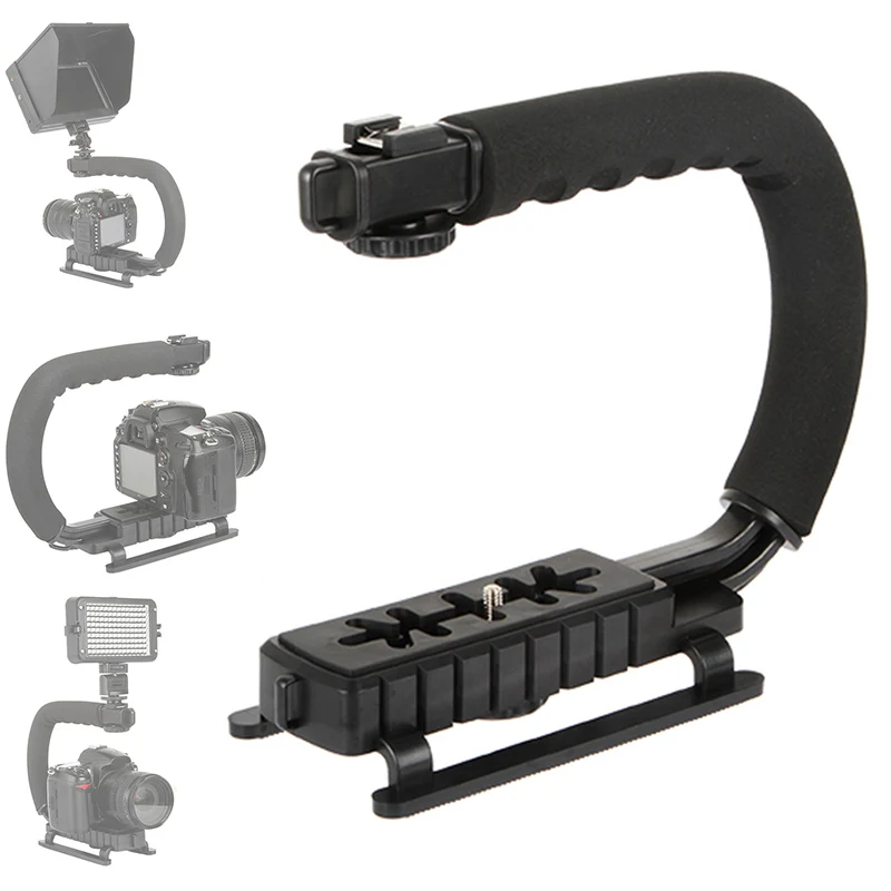 

Video Action Stabilizing Handle Grip Handheld Stabilizer Stand For SLR Camera LCC77