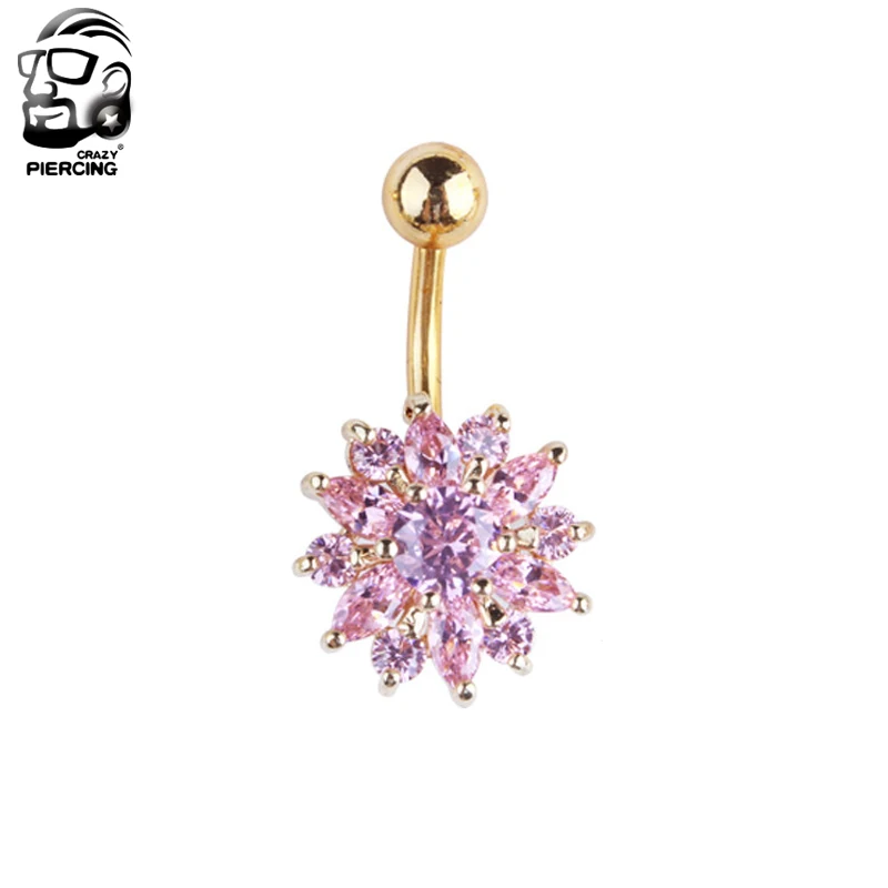 

Fashion Sexy Factory Price Simple 316L Stainless Steel Earrings Ear Nail Belly Button Rings Navel Piercing Jewelry Anti Allergy