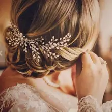 Западный свадебный модный головной убор для невесты ручной работы свадебная корона цветочные жемчужные аксессуары для волос украшения для волос