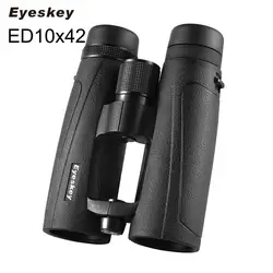 Eyeskey ED 10x42 стеклянный бинокль черный Водонепроницаемый Профессиональный бинокль открытый охотничий кемпинг оптика оптовая продажа