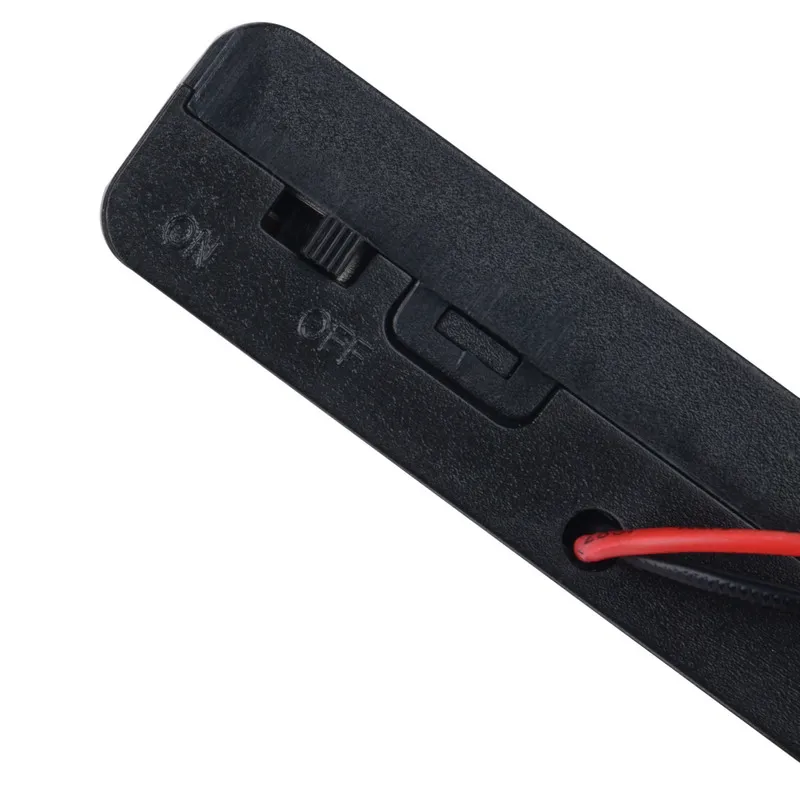 1pc Black Batteries Case Plastic+Metal Battery Holder Storage Box ON/OFF Switch with Cap Wire For 6xAA 1.5V Battery New