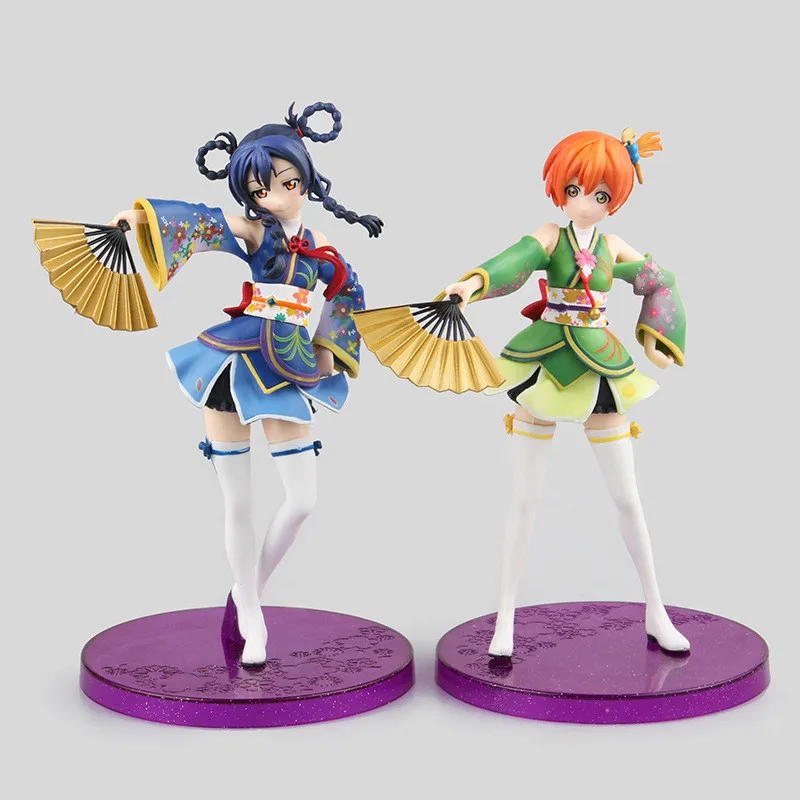 Аниме Love Live Figuras Toys School Idol Project ПВХ Фигурки игрушки Honoka Kousaka Lovelive in Kimono Dolls 15 19 см|figure