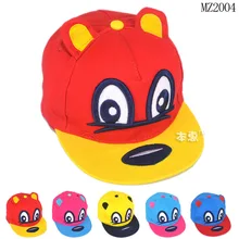 1 шт. милый мультфильм вышитые красный цвет желтый, синий; размеры 34–43 маленьких Защита от Солнца шляпа Кепки регулируемый обхват 50 см