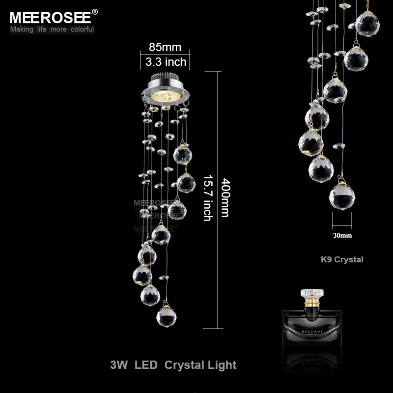 Современный мини Хрустальный потолочный светильник, спиральный хрустальный светильник, хрустальный светильник, светодиодный светильник для коридора, прихожей, крыльца, лестницы