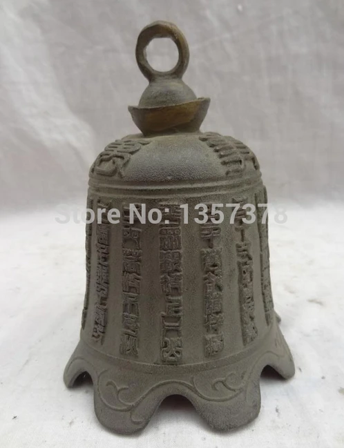 

shitou 00779 Chinese Bronze Buddhist Temple Collect Kwan-Yin Statue Dynasty Old HanZi Bell discount 30% (C0324)
