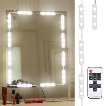 

LAIDEYI 10FT 60LED Makeup Mirror Light Bathroom Vanity Light Kit DIY Vanity Mirror Light With Remote Control For Easter Gift