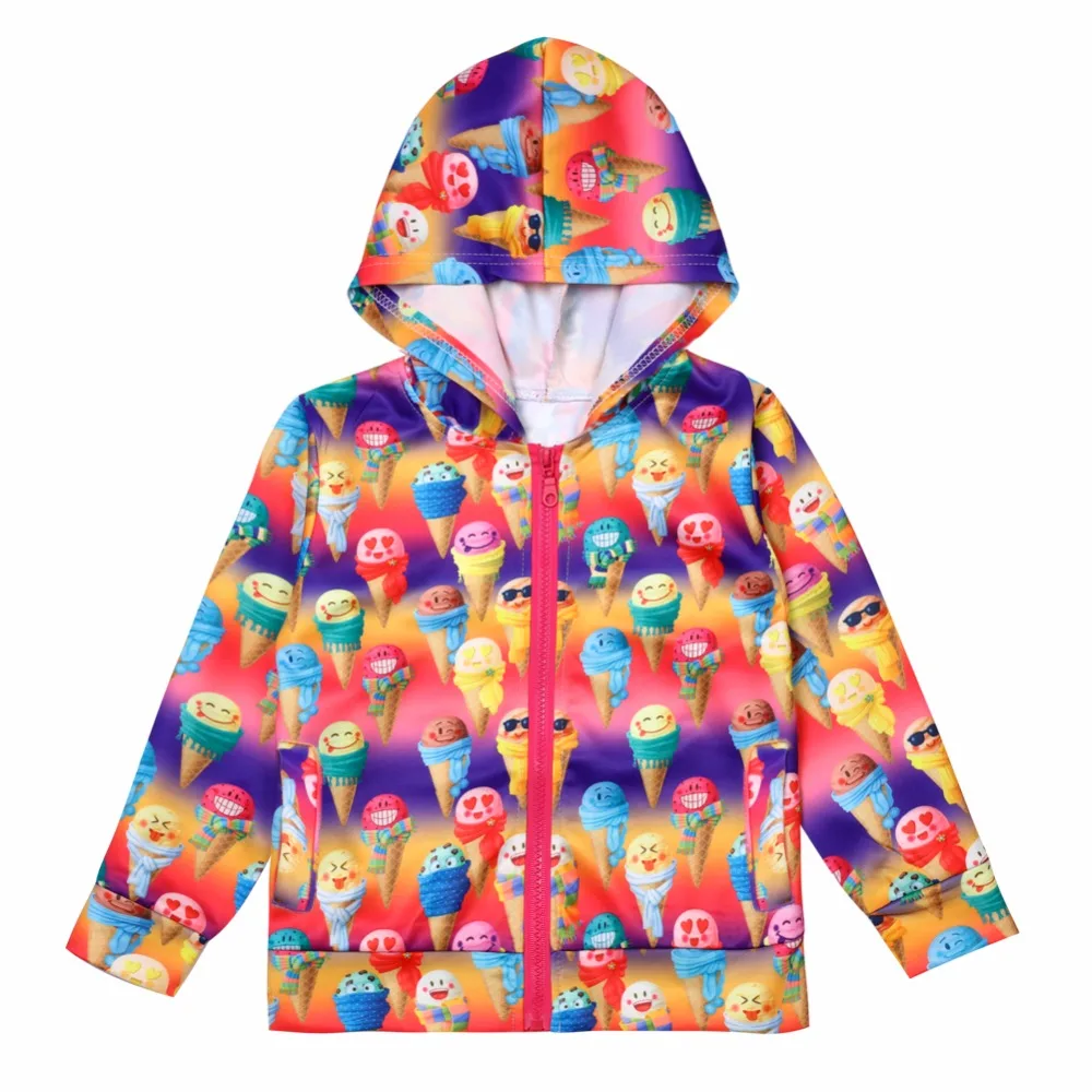 Куртка для маленьких девочек; коллекция года; осенне-зимняя куртка для девочек; пальто; детская верхняя одежда с капюшоном и рисунком; пальто для девочек; детская одежда