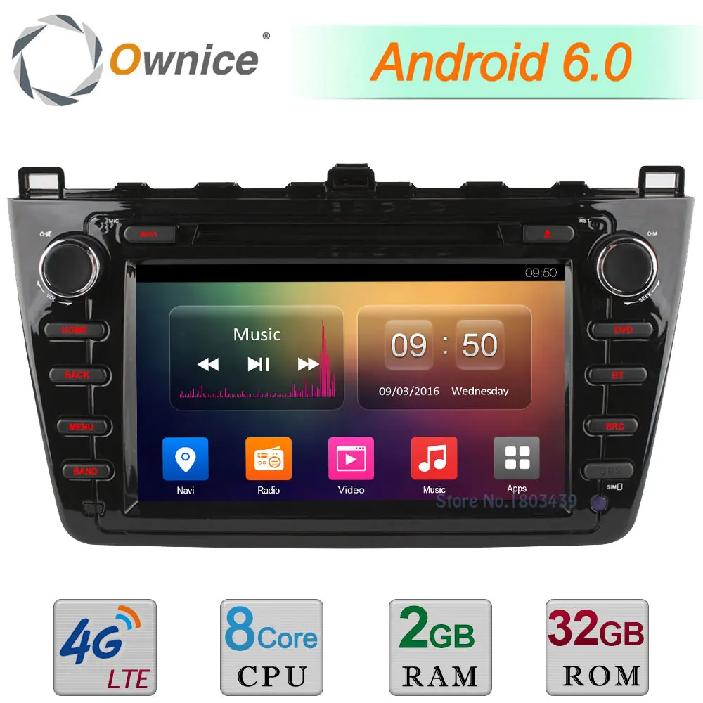 2GB RAM 32GB ROM Android 6 0 Octa Core 4G WIFI DAB Bluetooth Car DVD Multimedia