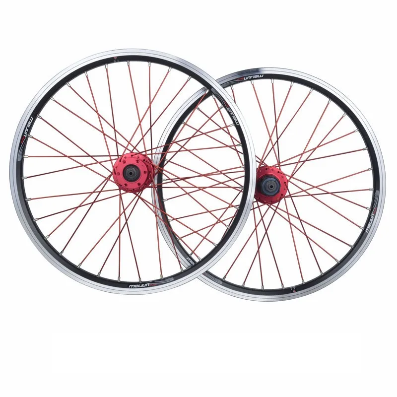 MEIJUN-small-wheel-folding-bicycle-wheels-20-inch-aluminum-alloy-quick-release-406-V-brake-disc