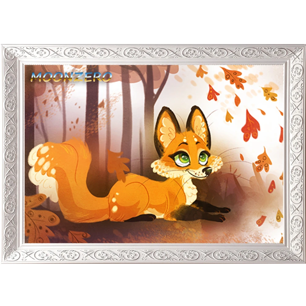 

5D Стразы картины для вышивки, алмазная живопись «сделай сам», наборы крестов, квадратные картины из смолы, наклеиваемые на осень, лиса, декоративное ремесло