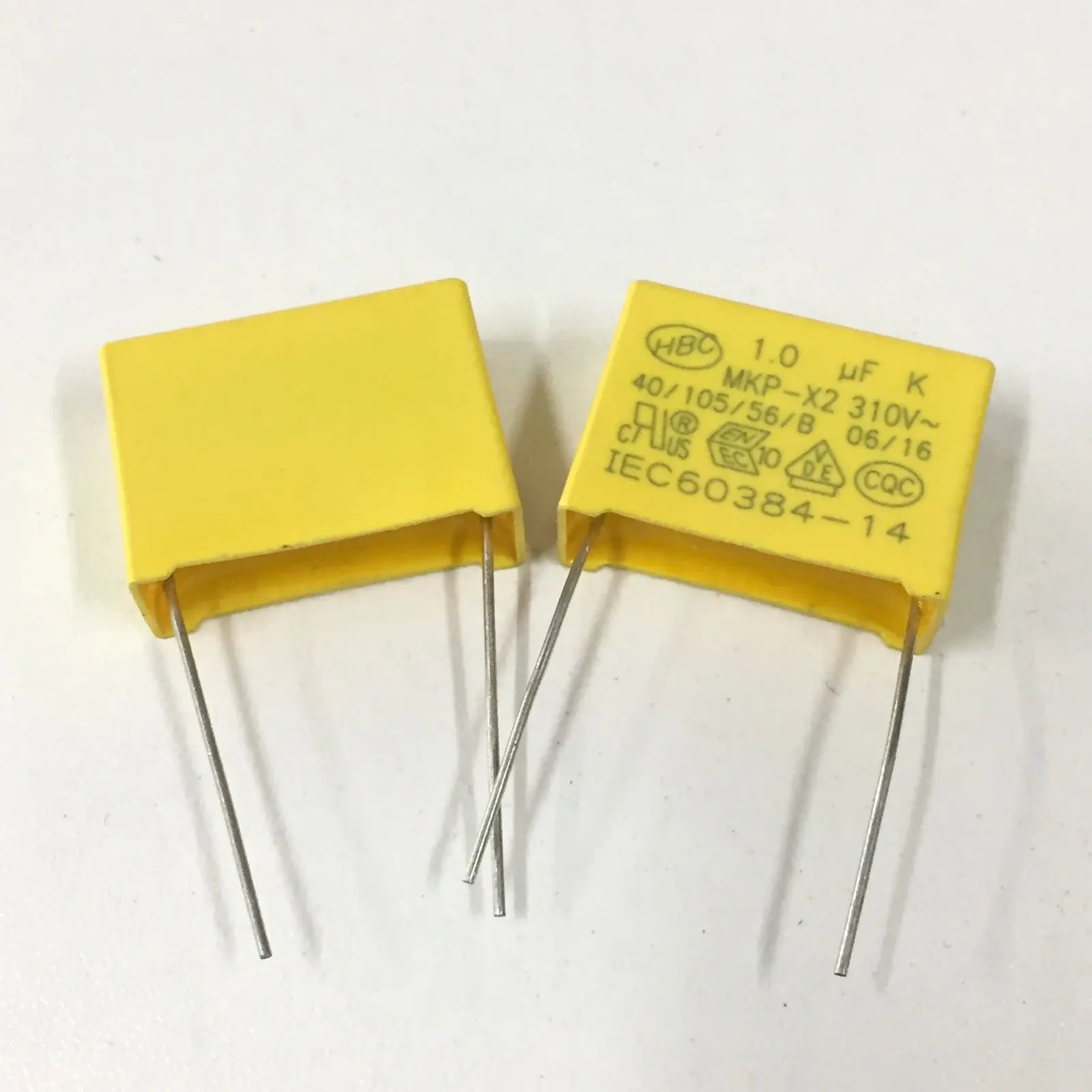 10pcs X2 Safety Capacitor 310VAC 105K 105 K 10% 1UF 310V Pitch 22mm Polypropylene Film REPLACE 275VAC 275V | Электронные