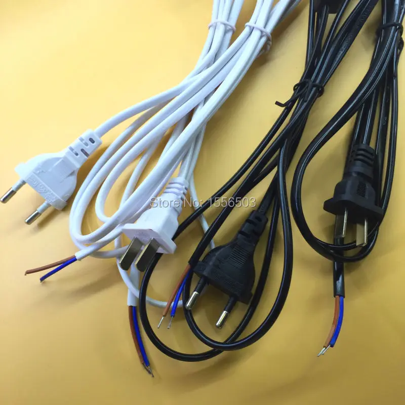 2 шт. 1,8 м переключатель провода ЕС США штекер белый черный ПВХ кабель светодиод включения/выключения лампы на линии импульсный шнур для настольного освещения