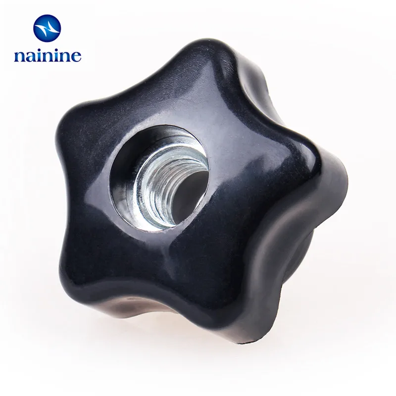 2Pcs M6 M8 M10 M12 M14 Thumb Nut Plum Bakelite Hand Tighten Nuts Handle