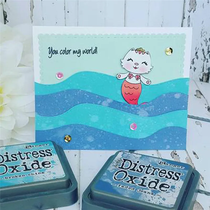 

YaMinSanNiO Cats Metal Cutting Dies Fish Love Dies Scrapbooking Cat Fish Scrapbooking Metal Cutting Dies