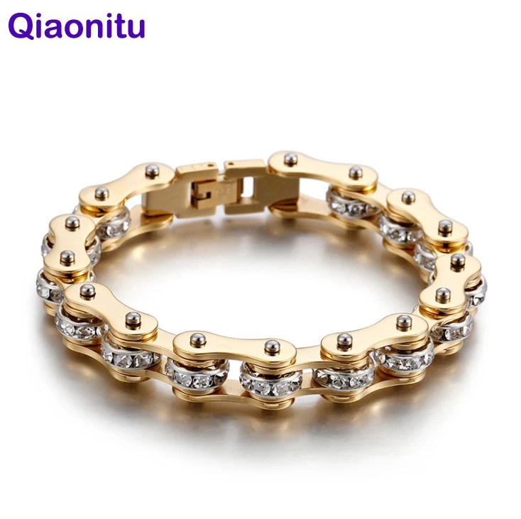 Женский и мужской браслет из нержавеющей стали в стиле панк рок|bicycle chain bracelet|chain