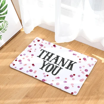 

Nordic INS style printed door mat Flamingo cartoon carpet plant mat bedroom door bed covered with blanket
