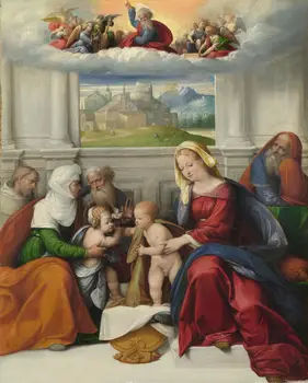 

30" Large Religious ART The Holy Family Maria Jesus saint oil painting ON CANVAS PRINT oil painting on canvas-FREE SHIPPING
