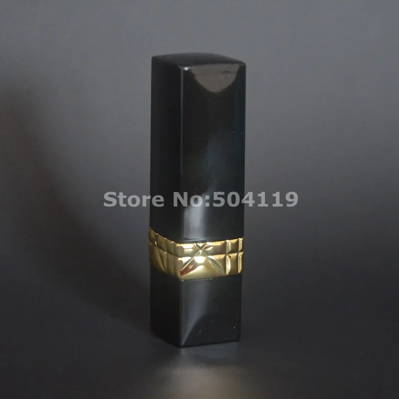 Empty Lipstick Tube with Cap Matte Frosted Black Lipstick