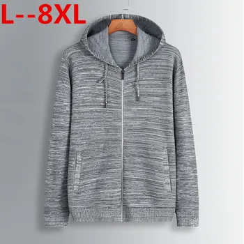 

8XL 6XL 5XL Sweater Men Fashion Winter Warm Knitted Sweatercoat Casual Male Loose Jacket Coat men's Boy Outwear Knitwear coats