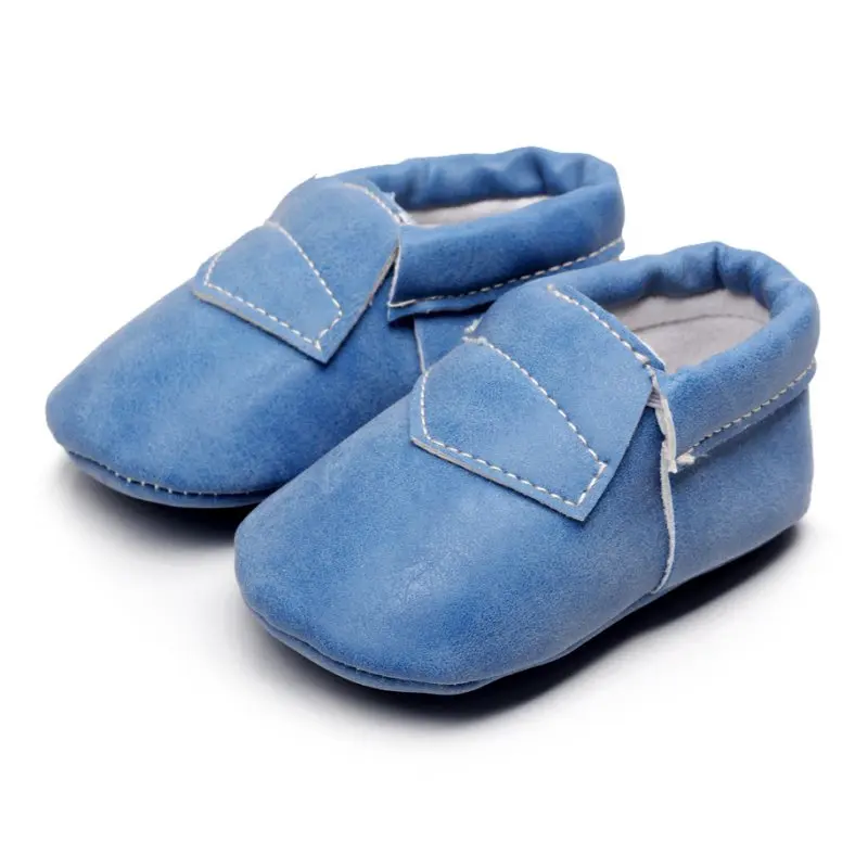 NewbornInfant Unisex Baby Boy Girl Baby Moccasins PU Suede Leather Soft Fringe Soft Soled Non slip