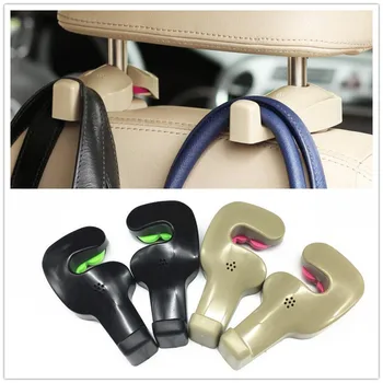 

2pcs Car Shopping Bag Holder Seat Hook Hanger For Land Rover LR4 LR3 LR2 Range Rover Evoque Defender Discovery Freelander