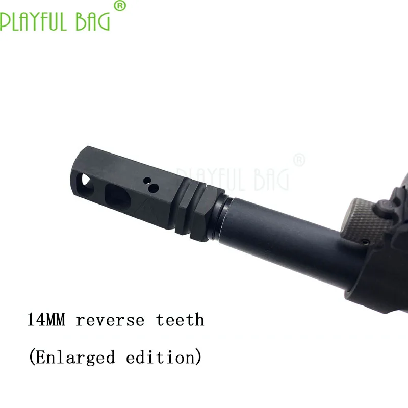 

Black rain fire cap 14 reverse tooth reaming version of water bomb gun modification upgrade material decoration HK416 MI66