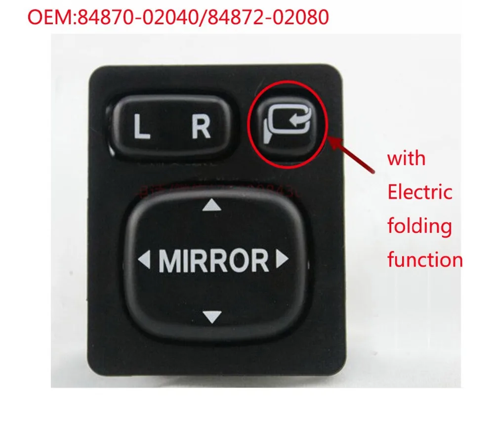 Rearview mirror switch with Electric folding function for Toyota NO.7