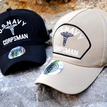 Американские военно-морские силы, медицинский корпус, армейская тактическая вышитая бейсбольная кепка, шляпа