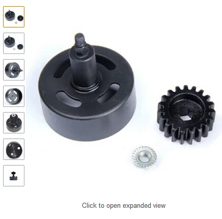 

Signstek Upgraded Vented Clutch Bell Pinion Gear Set Steel 19 Teeth fits Losi 5ive 5T