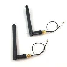 100 шт. 433 мГц антенны 3dbi Sma Connetcor для Беспроводной удаленного Управление с 100 шт. u. fl ipx для Sma адаптер 1,13 Кабель 15 см