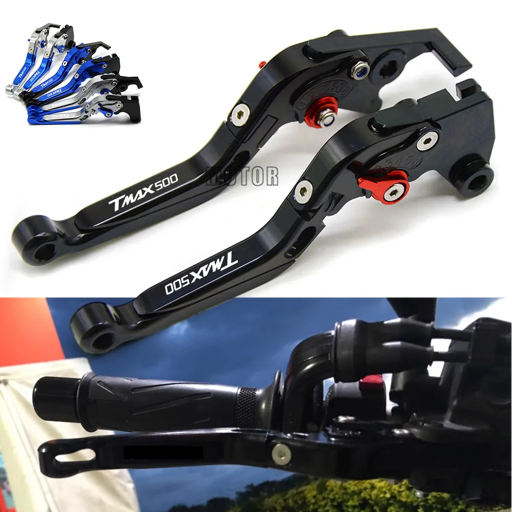 

For YAMAHA TMAX 500 TMAX500 2008-2017 Moto Accessories Motorcycle Brake Clutch Levers Adjustable Levers 2016 2015 2014 2013 2012