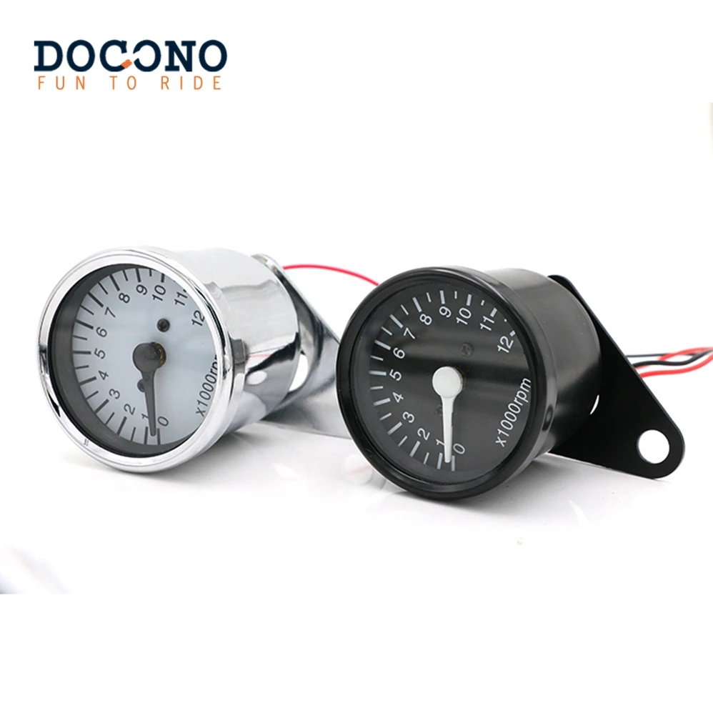 

Universal 12V Motorcycle Tachometer Tacho Gauge Speedometer with LED Backlight Night Light Motorbike Moto Instrument Accessories