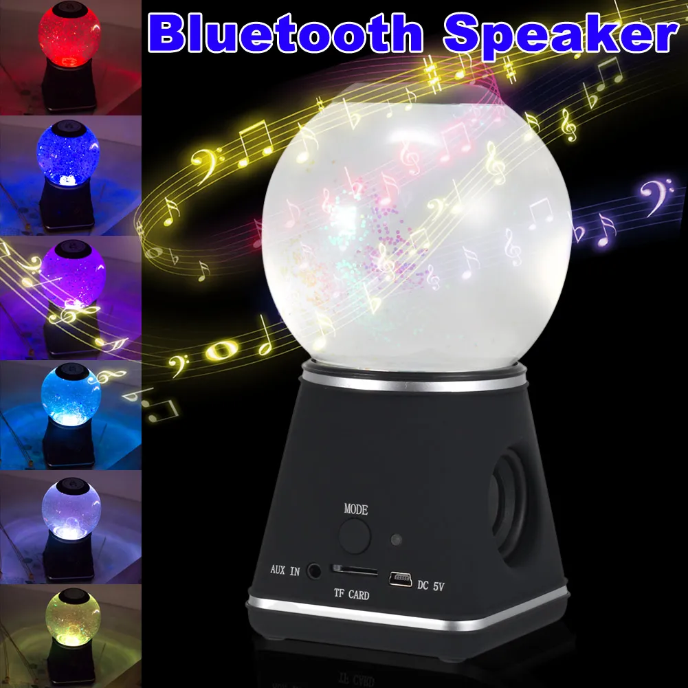 

Bluetooth Speakers with Crystal Ball Wireless Portable Speaker for Home Car HSJ-19