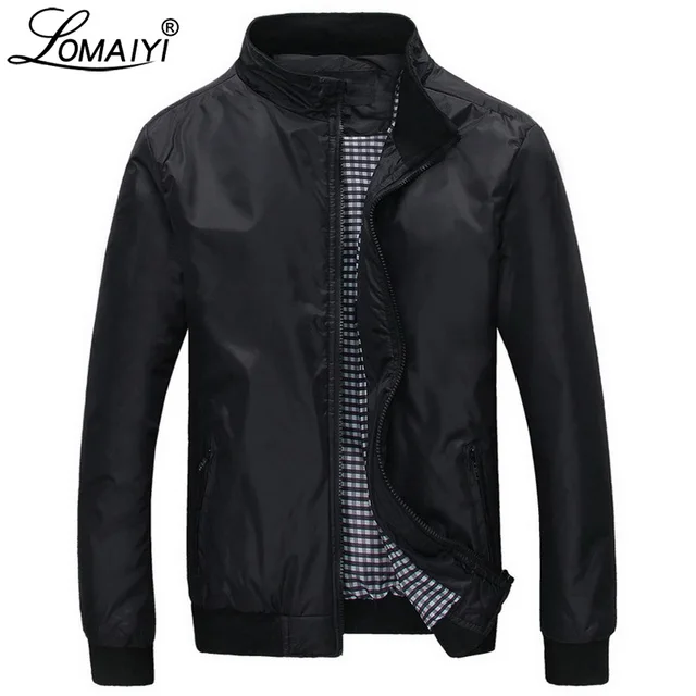 LOMAIYI Thin Men's Spring/Autumn Jacket Man Business Coat Mens