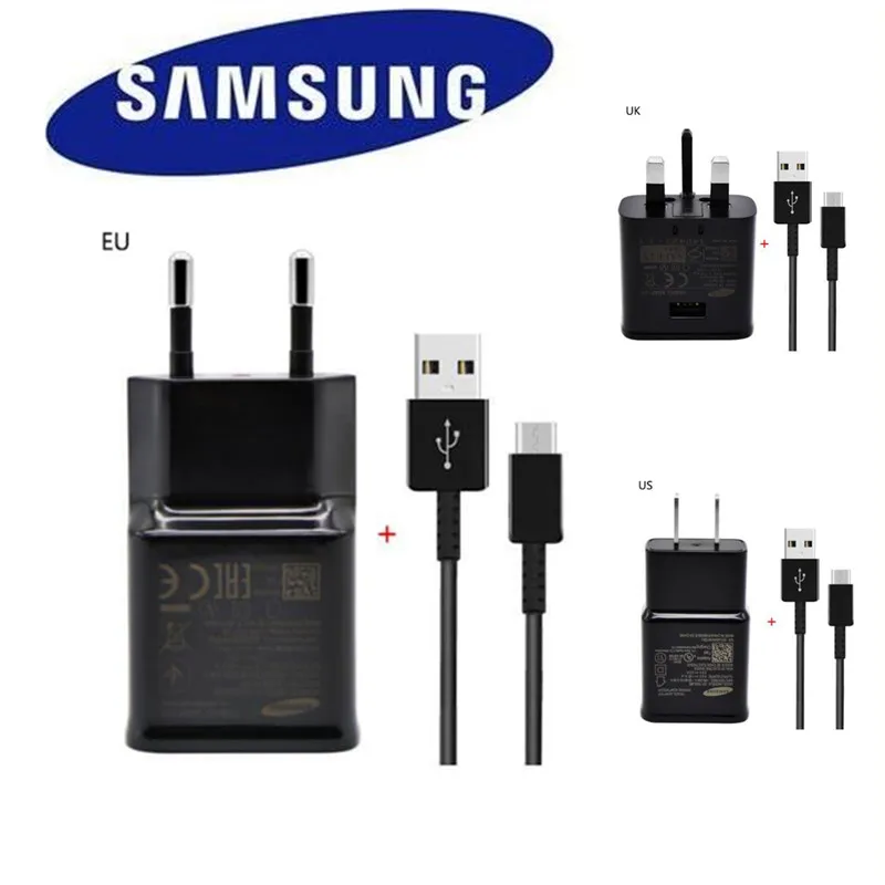 100% Original Samsung fast Charger + Type c USB Data Cable