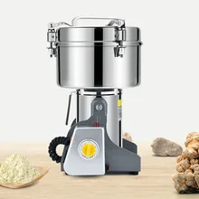 Кофе измельчители 2000 г качели из нержавеющей стали Традиционный китайский медицинский измельчитель мельница порошок машина коммерческий большой супер