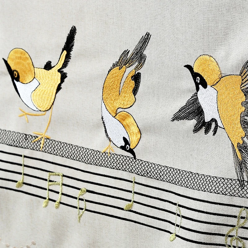 RUBIHOME 1 Набор мультяшных птиц практичный полный Чехол для пианино Украшение Вышивка
