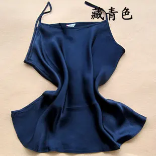 summer 100% pure silk satin Camisole silk breathable backing small tanktop camisole women's Tanks & Camis