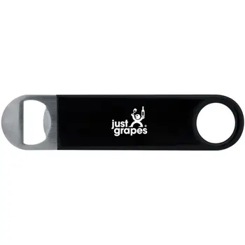 

Custom Logo Printed Heavy Duty 7" Large Bar Blade Vinyl Handle Flat Bottle Opener Vinyl Coated Beer Popper 100-Pack Wholesale