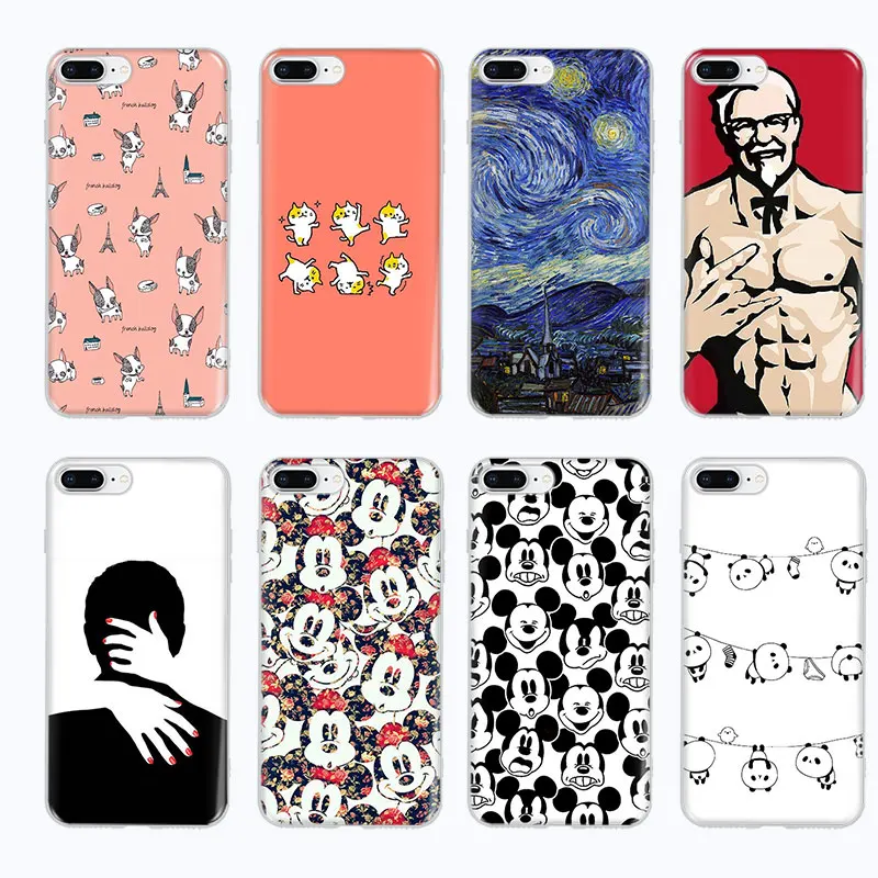 

Minions Phone Cases For Apple iPhone 6 6s 7 8 Plus X XR XS Max 5 5S SE Fashion Beautiful Flower Soft TPU For iPhone 7 Phone Case