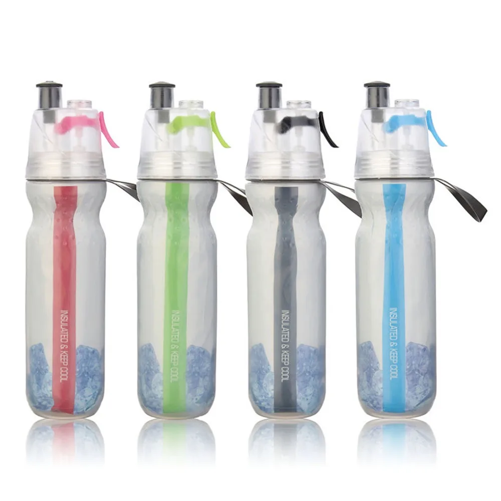 

Portable Bicycle Spray Cup Outdoor Sports Cold Insulation Spray Kettle free shipping #2A18