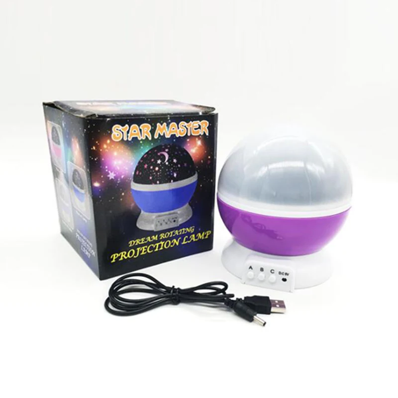 Night Light Stars Starry Sky LED Night Light Projector Moon Lamp Battery USB Kids Gifts Children Bedroom Lamp Projection Lamp (1)