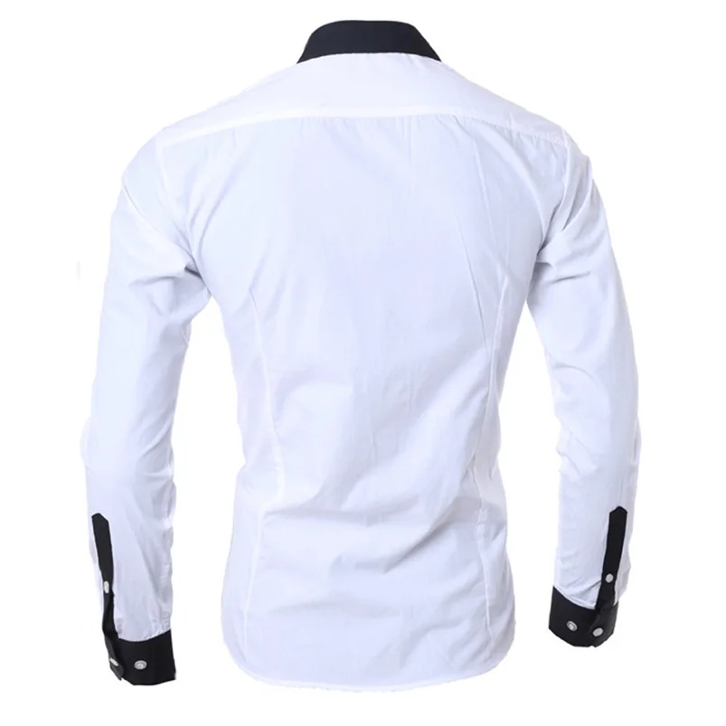 2018 shirt Men Summer Brand Personality Long Sleeve Slim Fit Male Basic T Shirt Blouse Top Size M-XL camisa masculina #FM21 (13)