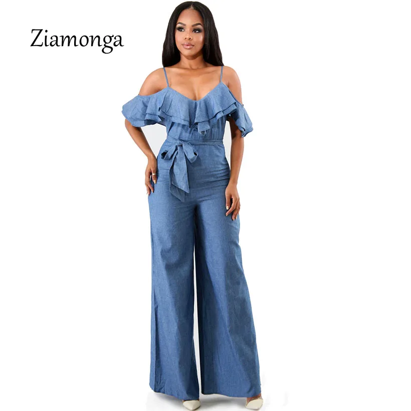 sexy jean jumpsuit