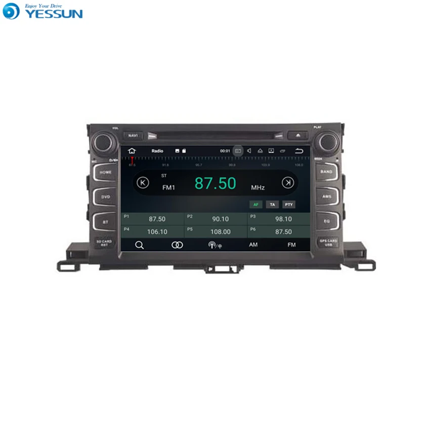Perfect YESSUN Android Radio Car DVD Player For Toyota Highlander 2015~2016 Stereo Radio Multimedia GPS Navigation With AM/FM 1